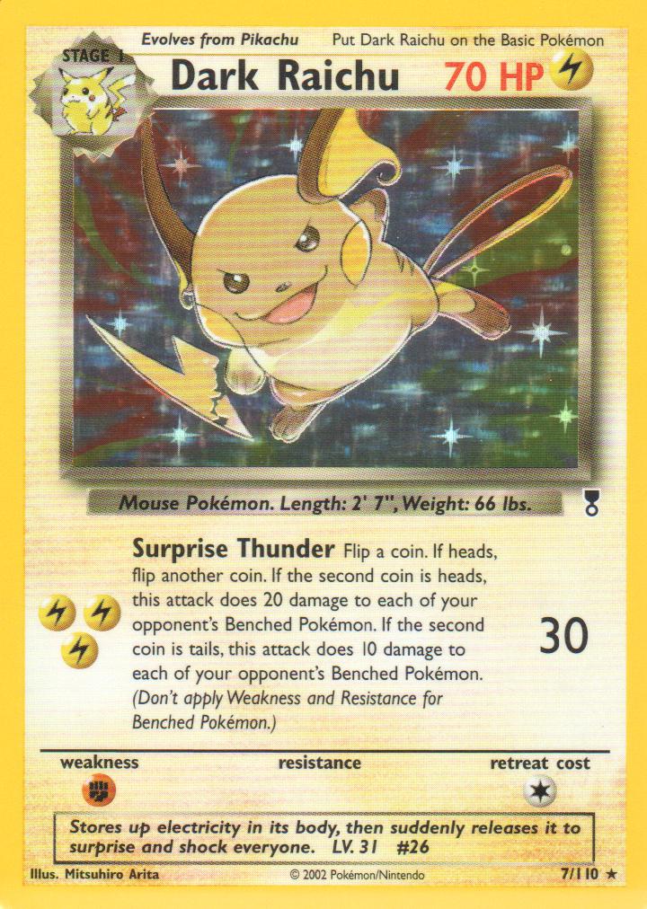 Dark Raichu - 7/110 - Holo Rare